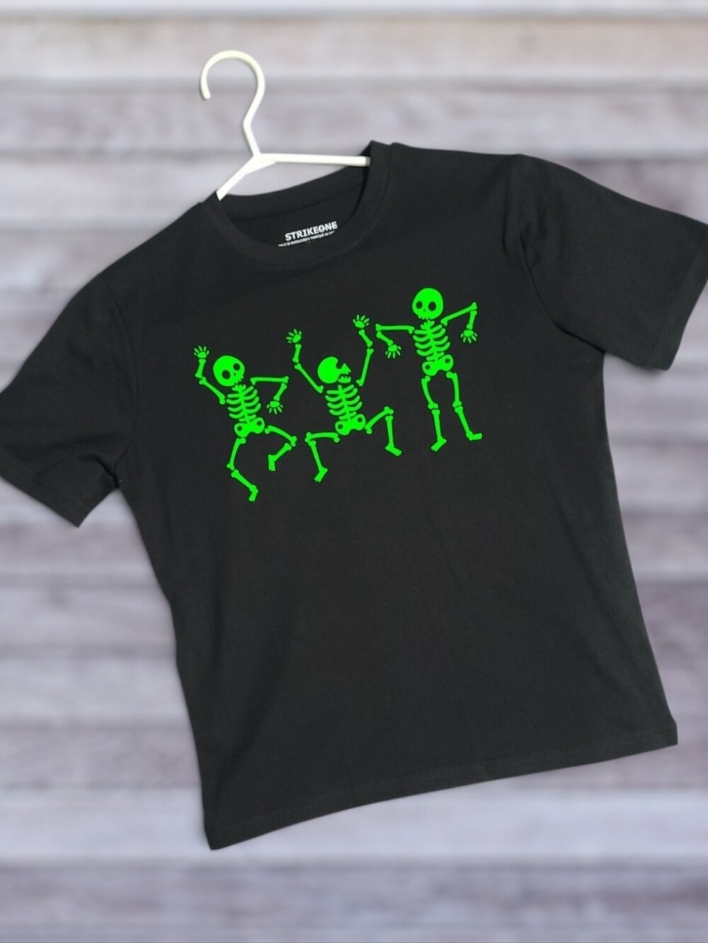 NEW Custom Dancing Neon Skeletons Graphic Tee Unisex Youth S